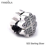 925 Silver Petals of Love Charm for Bracelet Jewelry