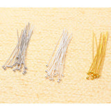925 Silver Pin Ball Head Needles 20MM 30MM 40MM DIY Jewelry Findings 50pcs