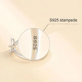 925 Silver Ring Blank for 10mm Half Drilled Pearl Setting