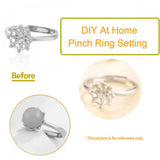 925 Silver Ring Blank for 10mm Half Drilled Pearl Setting