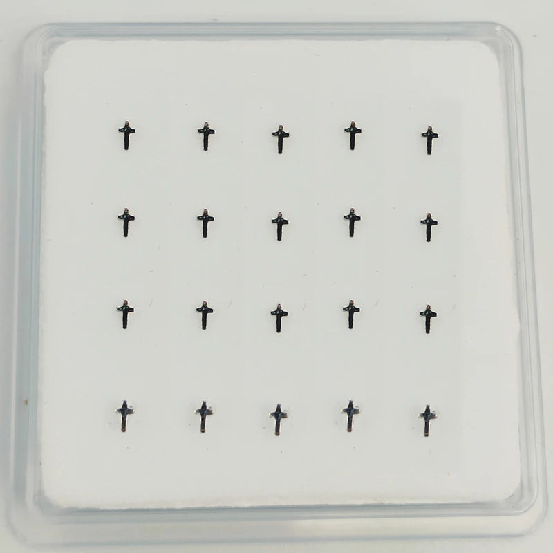 925 Silver Cross Nose Stud Body Piercing Jewelry