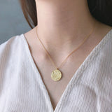 925 Silver Planet Star BFF Necklaces Astronomy Universe Coin Necklace