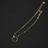 925 Silver Plated 14K Bracelet Circle Flower Zircon Bracelet for Women