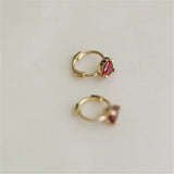 925 Silver Plated Zircon Heart Earrings for Women