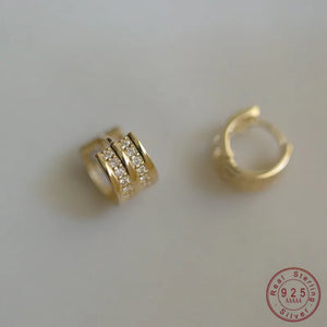925 Silver Plated Zircon Earrings - High Stylish Jewelry