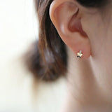 925 Silver Plated CZ Butterflies Earrings for Women
