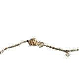 925 Silver Plated 14k Love & Rose Slim Bracelet