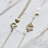 925 Silver Plated 14k Bracelet Slim U Lovely Women's Bracelet