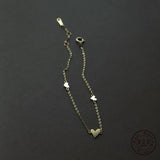 925 Silver Plating 14K Heart Bracelet for Women