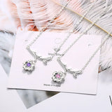 925 Silver Plum Blossom Branch Necklace Women Jewelry