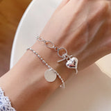 925 Silver Heart Pendant Necklace - Birthday Gift for Mom Daughter Girlfriend