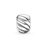 925 Silver Grooved Clamp Joint Bracelet for Women
