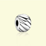 925 Silver Grooved Clamp Joint Bracelet for Women
