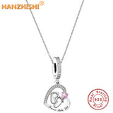 925 Silver Baby Girl Boy Heart Pendant Necklace Gift