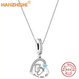 925 Silver Baby Girl Boy Heart Pendant Necklace Gift