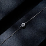 925 Silver Sparkling Mossan Stone Bracelet Women's Jewelry