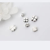 925 Sterling Silver Clover Spacer Beads 5mm 6mm 8mm DIY Jewelry Making