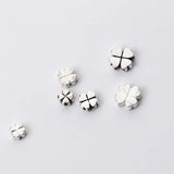925 Sterling Silver Clover Spacer Beads 5mm 6mm 8mm DIY Jewelry Making