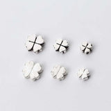 925 Sterling Silver Clover Spacer Beads 5mm 6mm 8mm DIY Jewelry Making