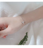 925 Silver Crystal Charm Bracelet for Women Girl