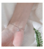 925 Silver Crystal Charm Bracelet for Women Girl