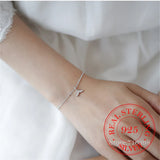 925 Silver Crystal Charm Bracelet for Women Girl