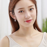925 Silver Star Stud Earrings Wedding Jewelry