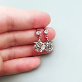 925 Silver Star Stud Earrings Wedding Jewelry