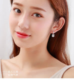 925 Silver Star Stud Earrings Wedding Jewelry