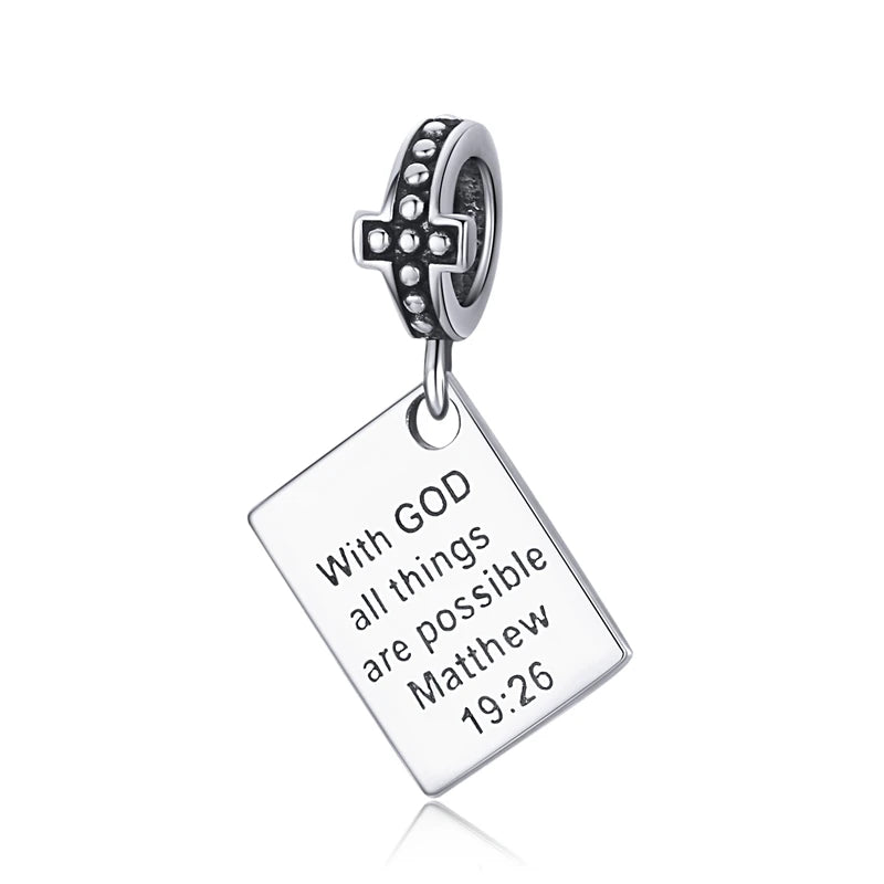 925 Silver Princess Crown Heart Love Lock CZ Pendant Beads