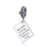 925 Silver Princess Crown Heart Love Lock CZ Pendant Beads