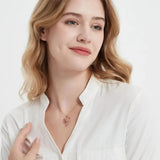 925 Silver Personalized Photo Projection Necklace Heart Butterfly Pendant