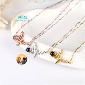 925 Silver Photo Necklace Pet Memorial Family Gift