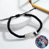 925 Silver Projection Eyes Bracelet Personalised Photo Gift