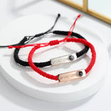 925 Silver Projection Eyes Bracelet Personalised Photo Gift