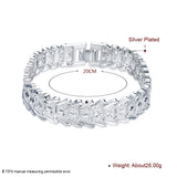 925 Sterling Silver Punk Chain Bracelet Retro Bangle Women Jewelry