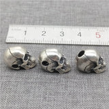 925 Silver Skull Bead 3D Skeleton Spacer for Bracelet
