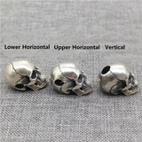 925 Silver Skull Bead 3D Skeleton Spacer for Bracelet