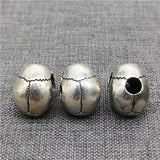 925 Silver Skull Bead 3D Skeleton Spacer for Bracelet
