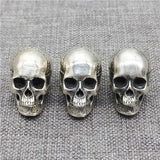 925 Silver Skull Bead 3D Skeleton Spacer for Bracelet