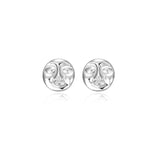 925 Silver Punk Weird Face Stud Earrings