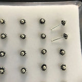 925 Sterling Silver Pure Nose Studs Thai Silver Nose Piercing Jewelry