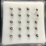 925 Sterling Silver Pure Nose Studs Thai Silver Nose Piercing Jewelry