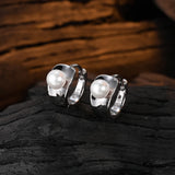 925 Silver Shell Pearl Zircon Earrings for Women BSE710