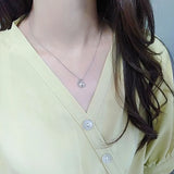 925 Silver Rabbit Zircon Choker Necklace For Women