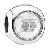 925 Silver Radiant Droplet Beads Charms Multicolor Crystals DIY Bracelets