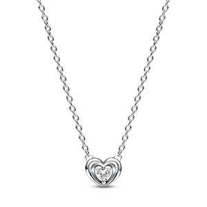 925 Silver Radiant Heart Necklace for Women Gift