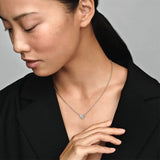 925 Silver Radiant Heart Necklace for Women Gift