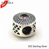 925 Silver Radiant Splendor Pink Crystal & Clear CZ DIY Bracelet Bead