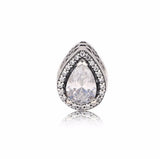 925 Sterling Silver Teardrop Water Drop Beads for Bracelets DIY